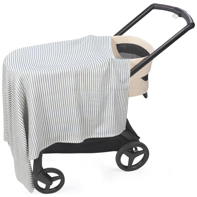 Lange Praliné Rayures Matcha (120x120 cm) Walking Mum Produit 6